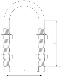 Carbon Steel U Bolt Clamp price